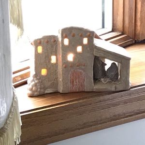 Ceramic Lighted Nativity
